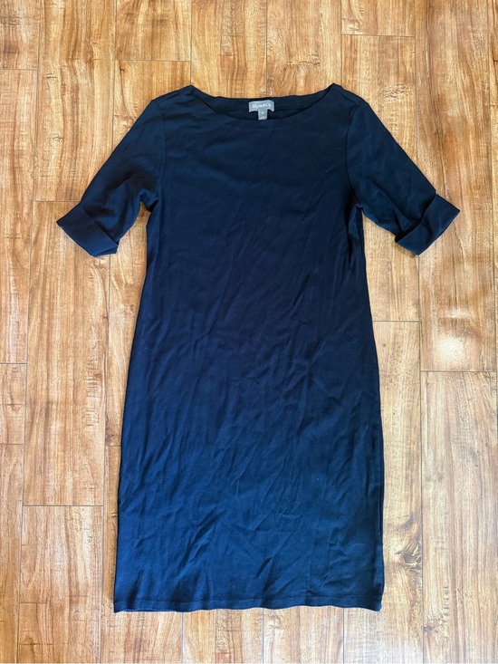 Style & Co. Dresses & Skirts - Style & Co Women’s Black Elbow Sleeve Midi Shift Sheath Dress Size XS
